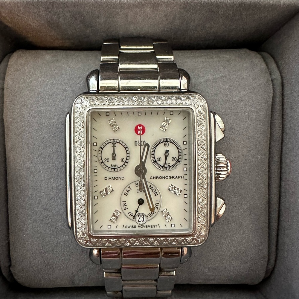 Michele Deco Diamond Watch